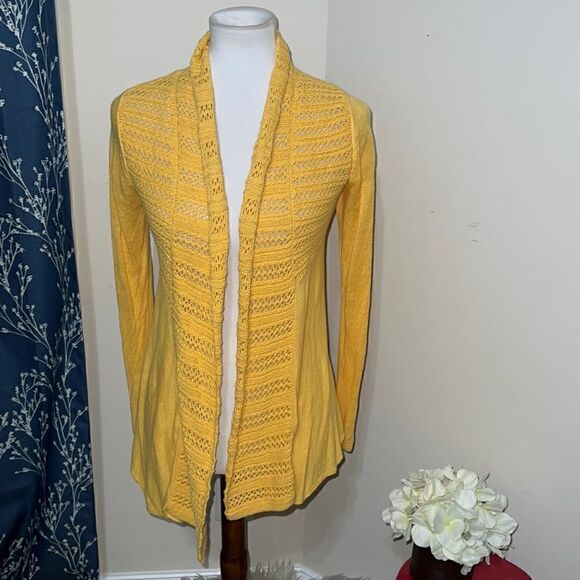 Anthropologie | Anthro Angel Of the North Visionary Cardigan Linen Blend sz S - Picture 1 of 11
